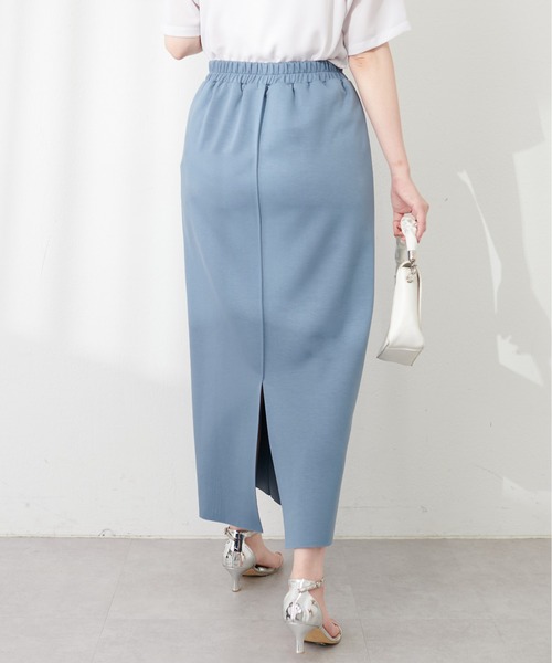 natural couture(ナチュラルクチュール)の「osono×akoカットポンチピンタックタイトスカート(スカート・レディース・ピンク/ブラック/グレー/ブルー/ブラウン・FREE/LARGE)」の15枚目の写真
