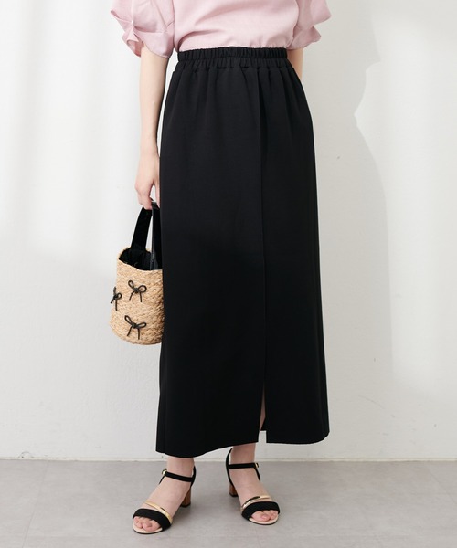 natural couture(ナチュラルクチュール)の「osono×akoカットポンチピンタックタイトスカート(スカート・レディース・ピンク/ブラック/グレー/ブルー/ブラウン・FREE/LARGE)」の13枚目の写真