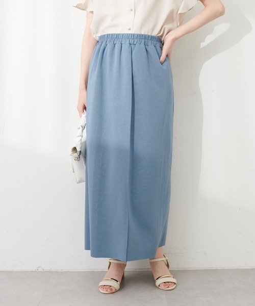natural couture(ナチュラルクチュール)の「osono×akoカットポンチピンタックタイトスカート(スカート・レディース・ピンク/ブラック/グレー/ブルー/ブラウン・FREE/LARGE)」の22枚目の写真