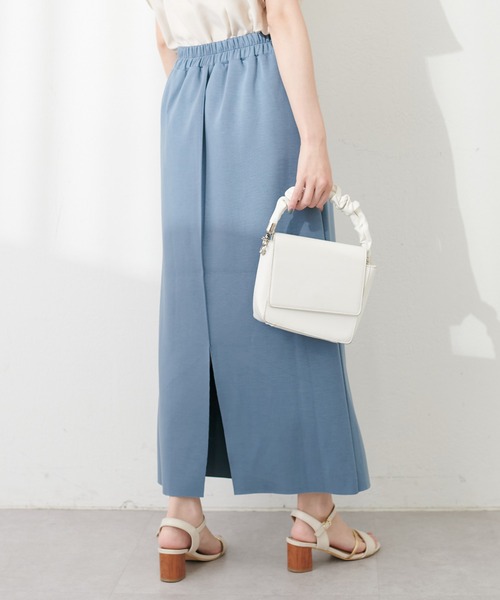 natural couture(ナチュラルクチュール)の「osono×akoカットポンチピンタックタイトスカート(スカート・レディース・ピンク/ブラック/グレー/ブルー/ブラウン・FREE/LARGE)」の20枚目の写真