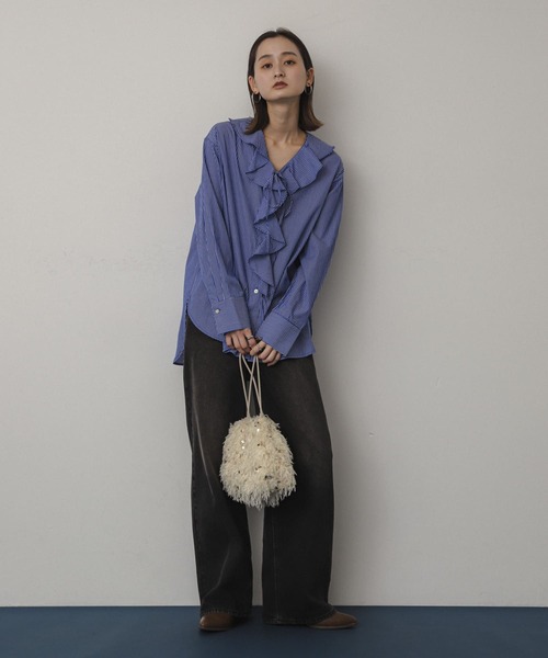 SENSE OF PLACE by URBAN RESEARCH（センスオブプレイスバイアーバンリサーチ）の「スパンコールバッグ（ハンドバッグ・レディース・アイボリー/グレー・ONE）」の22枚目の写真