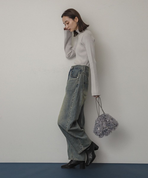 SENSE OF PLACE by URBAN RESEARCH（センスオブプレイスバイアーバンリサーチ）の「スパンコールバッグ（ハンドバッグ・レディース・アイボリー/グレー・ONE）」の14枚目の写真