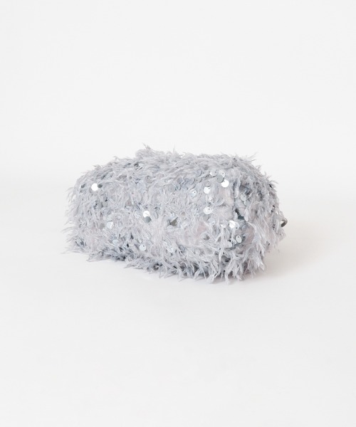 SENSE OF PLACE by URBAN RESEARCH（センスオブプレイスバイアーバンリサーチ）の「スパンコールバッグ（ハンドバッグ・レディース・アイボリー/グレー・ONE）」の3枚目の写真