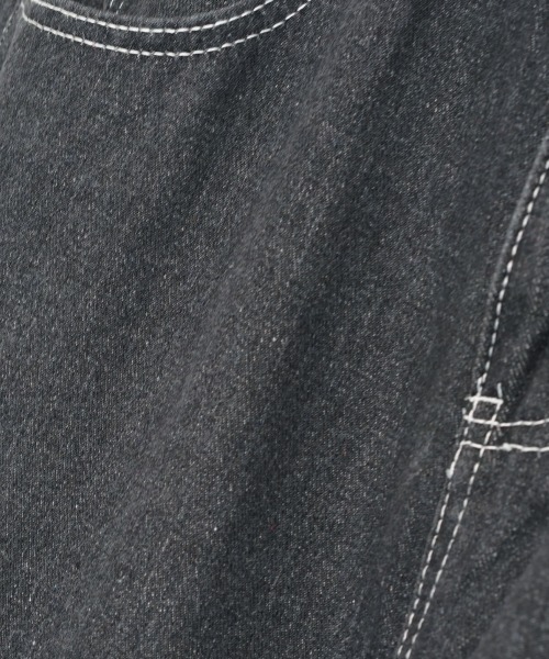 セール】切り替えリメイクフリンジワイドデニムパンツ（デニムパンツ