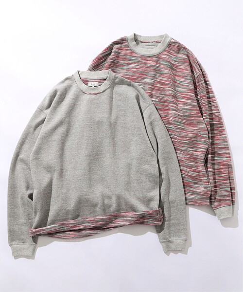BEAMS（ビームス）の「バック カスリ クルーネックスウェット