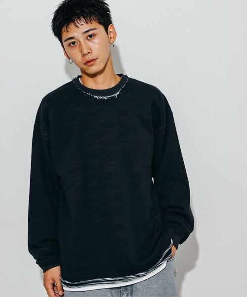 BEAMS（ビームス）の「バック カスリ クルーネックスウェット