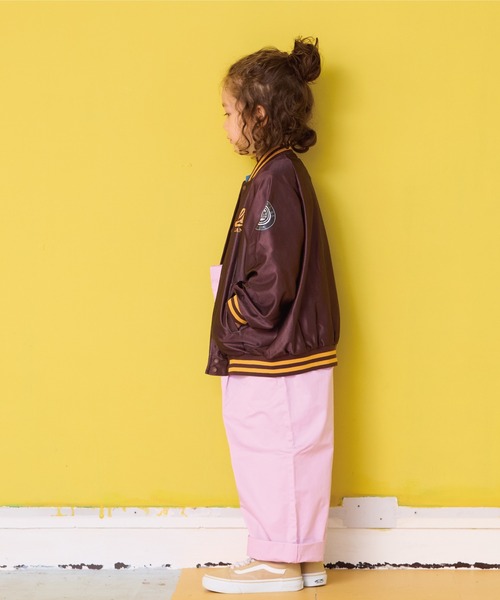 BIG FIELD（ビッグフィールド）の「ライトウェイトスタジャン（スタジャン・キッズ・ブラウン/オフホワイト/パープル・110/100/90/120/150/140/130）」の5枚目の写真