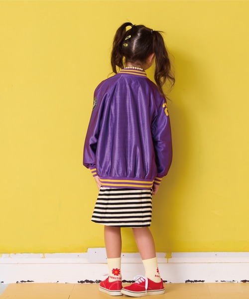 BIG FIELD（ビッグフィールド）の「ライトウェイトスタジャン（スタジャン・キッズ・ブラウン/オフホワイト/パープル・110/100/90/120/150/140/130）」の9枚目の写真