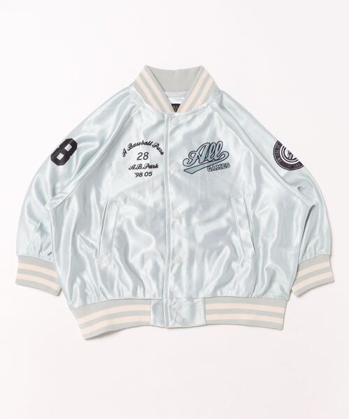 BIG FIELD（ビッグフィールド）の「ライトウェイトスタジャン（スタジャン・キッズ・ブラウン/オフホワイト/パープル・110/100/90/120/150/140/130）」の13枚目の写真