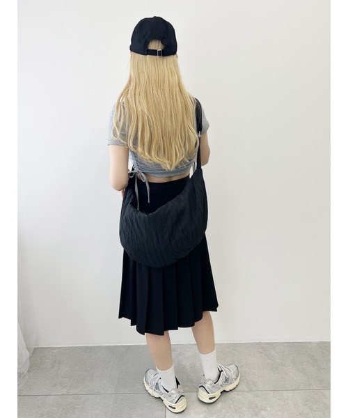 WC(ダブル シー)の「ダブルジップショルダー(ショルダーバッグ・レディース・ピンク/ブラック/アイボリー・FREE)」の14枚目の写真