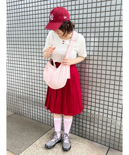 WC(ダブル シー)の「ダブルジップショルダー(ショルダーバッグ・レディース・ピンク/ブラック/アイボリー・FREE)」の20枚目の写真