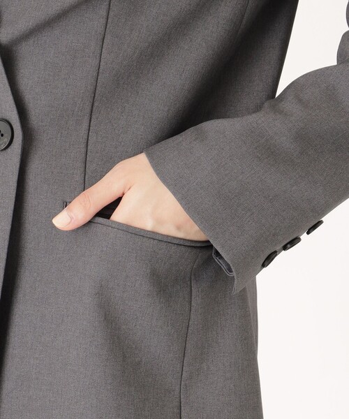 【セール】【イチオシ/セットアップ】セミダブルノーカラージャケット（テーラードジャケット）｜CAST:（キャスト コロン）