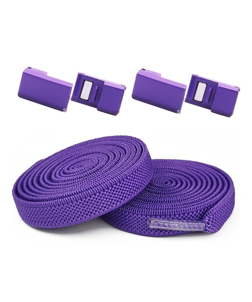 florist（フローリスト）の「【結ばない靴紐】マグネット式カラフルストレッチ0.8cm幅 靴ひも2本セット（1足分）（シューズ小物/雑貨・レディース・ピンク/ライトグレー/ホワイト/レッド/パープル/オレンジ/イエロー/ブラック/スカイブルー/ブルー/グリーン/ダークグレー・ONESIZE）」の8枚目の写真