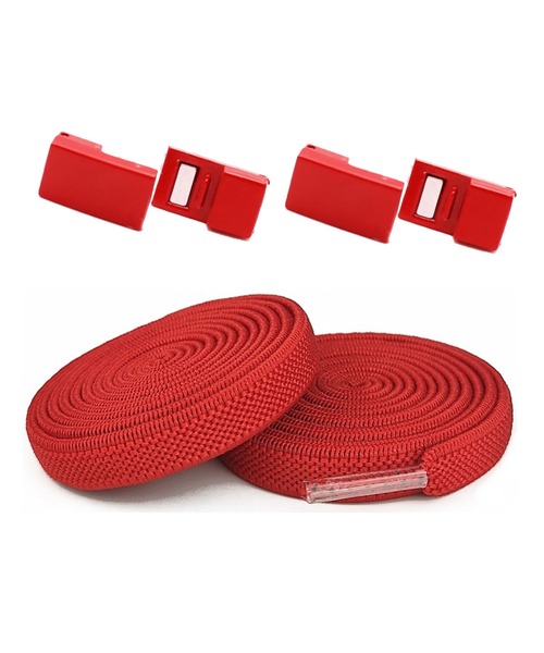 florist（フローリスト）の「【結ばない靴紐】マグネット式カラフルストレッチ0.8cm幅 靴ひも2本セット（1足分）（シューズ小物/雑貨・レディース・ピンク/ライトグレー/ホワイト/レッド/パープル/オレンジ/イエロー/ブラック/スカイブルー/ブルー/グリーン/ダークグレー・ONESIZE）」の11枚目の写真