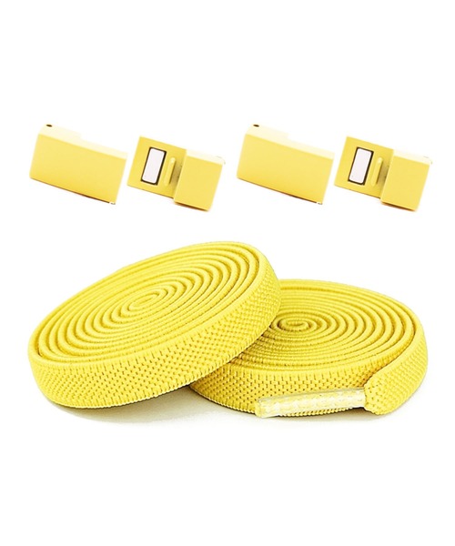 florist（フローリスト）の「【結ばない靴紐】マグネット式カラフルストレッチ0.8cm幅 靴ひも2本セット（1足分）（シューズ小物/雑貨・レディース・ピンク/ライトグレー/ホワイト/レッド/パープル/オレンジ/イエロー/ブラック/スカイブルー/ブルー/グリーン/ダークグレー・ONESIZE）」の9枚目の写真