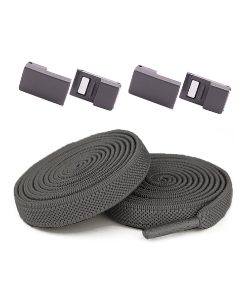 florist（フローリスト）の「【結ばない靴紐】マグネット式カラフルストレッチ0.8cm幅 靴ひも2本セット（1足分）（シューズ小物/雑貨・レディース・ピンク/ライトグレー/ホワイト/レッド/パープル/オレンジ/イエロー/ブラック/スカイブルー/ブルー/グリーン/ダークグレー・ONESIZE）」の4枚目の写真