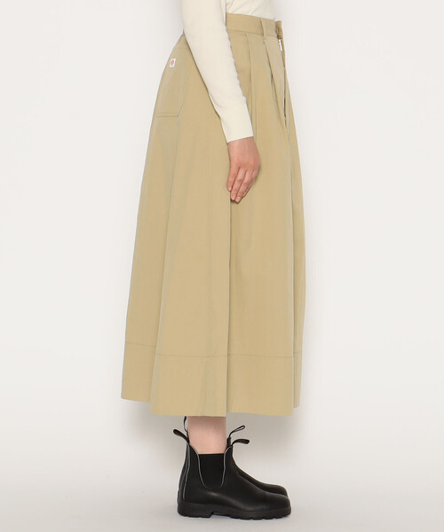 DANTON（ダントン）の「WOMEN'S C/N TWILL DOUBLE PLEATED SKIRT