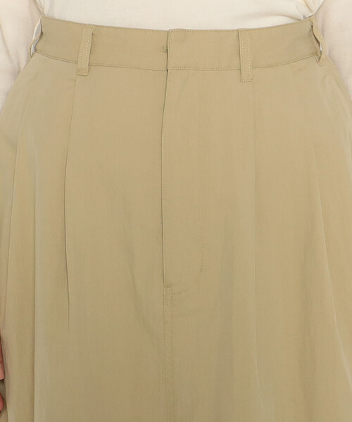 DANTON（ダントン）の「WOMEN'S C/N TWILL DOUBLE PLEATED SKIRT