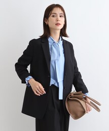 ◆【新定番！／旬顔／洗える】オーバーシルエット テーラードカラージャケット