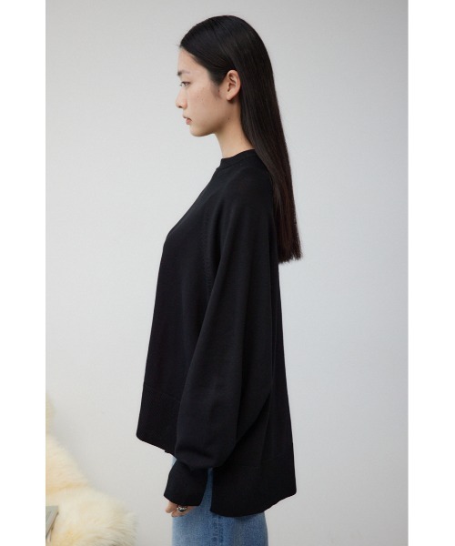 AZUL by moussy(アズールバイマウジー)の「フォルムニットプルオーバー(Tシャツ/カットソー・レディース・ブラック/ダークブルー/アイボリー/杢グレー/レッド・FREE)」の21枚目の写真