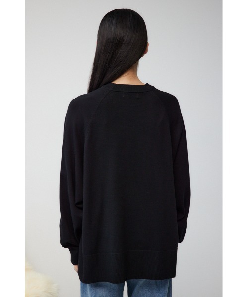 AZUL by moussy(アズールバイマウジー)の「フォルムニットプルオーバー(Tシャツ/カットソー・レディース・ブラック/ダークブルー/アイボリー/杢グレー/レッド・FREE)」の22枚目の写真