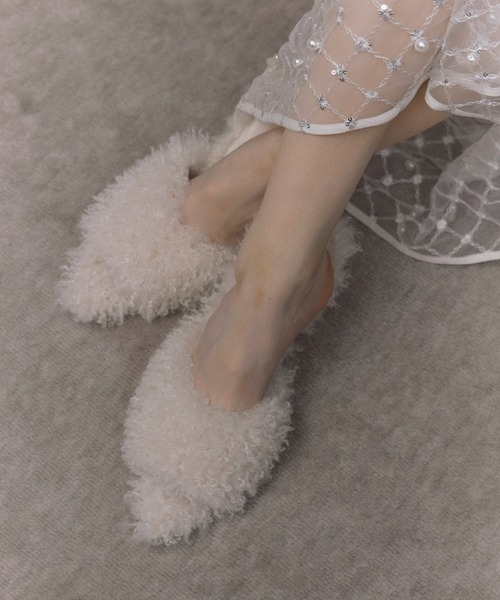 French poodle fur サンダル（サンダル）｜eimy istoire（エイミーイストワール）