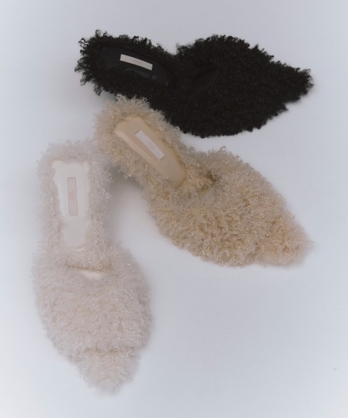 French poodle fur サンダル（サンダル）｜eimy istoire（エイミーイストワール）