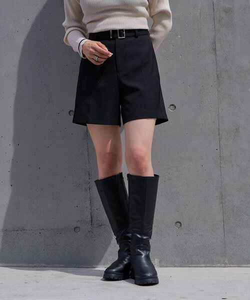 RAY CASSIN(レイカズン)の「ベルト付きハーフショートパンツ(その他パンツ・レディース・ブラック/グレー/ブラック系その他2/グレー系その他2・FREE)」の21枚目の写真