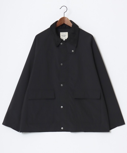 Lazar（ラザル）の「Hunting Jacket/オーバーサイズ 襟コーデュロイ ショート丈 ハンティングジャケット/ブルゾン/レディース メンズ（ブルゾン・メンズ・ブラック/カーキ/ブラック系その他/グリーン系その他/アイボリー・M/L/LL）」の8枚目の写真