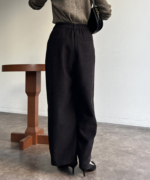 Chez toi（シェトワ）の「タックワイドパンツ（その他パンツ・レディース・アイボリー/ブラック/ベージュ・FREE）」の7枚目の写真