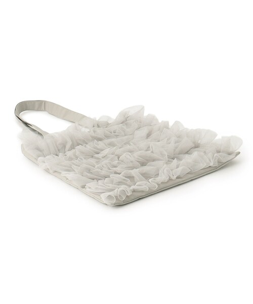 SHOO・LA・RUE（シューラルー）の「◆大人もときめく チュールトートバッグ（トートバッグ・レディース・グレー/ブラック/ダークグレー・00）」の8枚目の写真