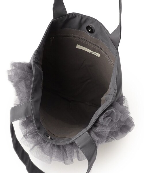 SHOO・LA・RUE（シューラルー）の「◆大人もときめく チュールトートバッグ（トートバッグ・レディース・グレー/ブラック/ダークグレー・00）」の9枚目の写真