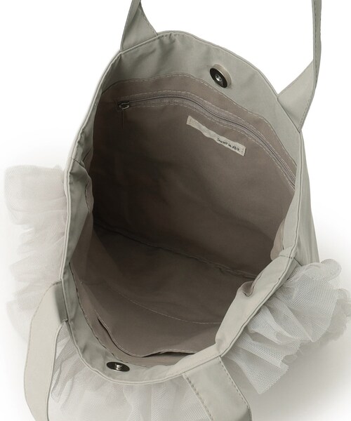 SHOO・LA・RUE（シューラルー）の「◆大人もときめく チュールトートバッグ（トートバッグ・レディース・グレー/ブラック/ダークグレー・00）」の11枚目の写真