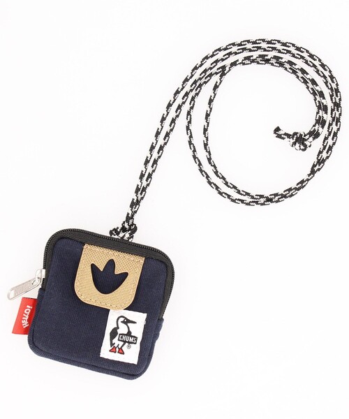 FREAK'S STORE(フリークスストア)の「限定展開 CHUMS/チャムス グラッシーズフックコインケーススウェットナイロン / Glasses Hook Coin Case Sweat Nylon / CH60-3650(ショルダーバッグ・メンズ・グレー/その他9/ブラック/サックスブルー/その他15/ネイビー/カモフラージュ・フリ-)」の3枚目の写真