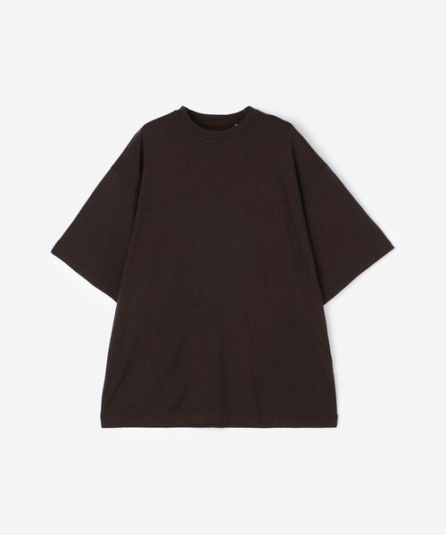 Kaptain Sunshine（キャプテン サンシャイン）の「KAPTAIN SUNSHINE | メリノ天竺 半袖Tシャツ MEN（Tシャツ/カットソー・メンズ・ダークネイビー/ブラウン・40/36/38）」の3枚目の写真