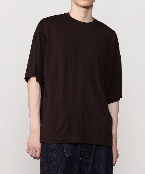 Kaptain Sunshine（キャプテン サンシャイン）の「KAPTAIN SUNSHINE | メリノ天竺 半袖Tシャツ MEN（Tシャツ/カットソー・メンズ・ダークネイビー/ブラウン・40/36/38）」の11枚目の写真