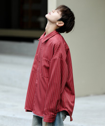 EFFECTION（エフェクション）の「■新色追加【neos】ルーズシルエット ピンストライプ ロングスリーブ ワーク シャツ（シャツ/ブラウス）」