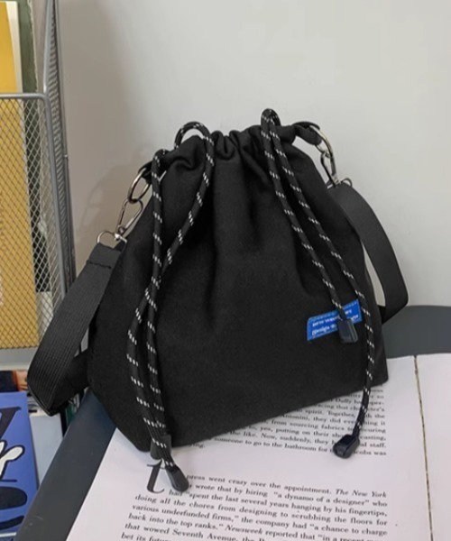 CELENA BEATS（セレナビーツ）の「巾着ショルダーバック（ショルダーバッグ・メンズ・ホワイト/ブラック/カーキ・FREE）」の21枚目の写真