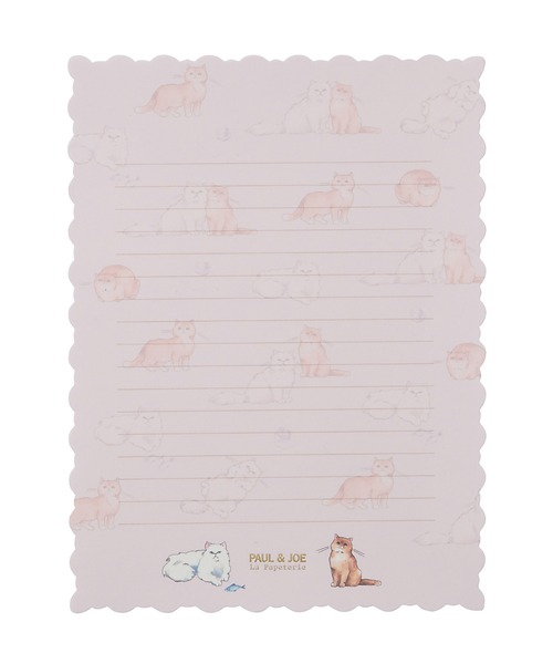 PAUL&JOE（ポールアンドジョー）の「ポール & ジョー マークス レースカットレターセット（ステーショナリー・レディース・ネイビー/ピンク/ホワイト・FREE）」の8枚目の写真