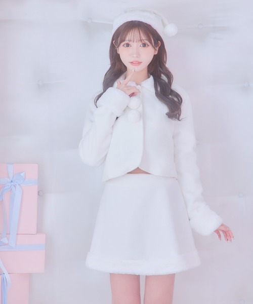 sugarサンタコスプレ衣装 4点セット セットアップバニーサンタコスプレ【サンタコス 4点セット