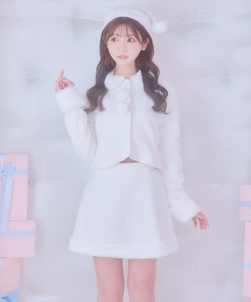 ジャケットセットアップサンタコスプレ【サンタコス 4点セット