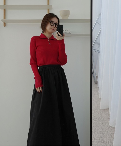 N WITH.（エヌウィズ）の「カラーハイゲージニットトップス（ニット