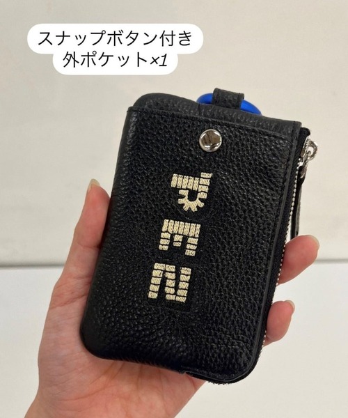 PEZ(ペッツ) 牛革カラビナ付きパス&キーケース セール】【PEZ(ペッツ) ×ear】《牛革》カラビナ付きパス＆キー