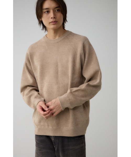 AZUL by moussy（アズールバイマウジー）の「ダブルフェイスモールニット（ニット/セーター・メンズ・ブラック/ベージュ/ダークブルー・MEDIUM/LARGE）」の5枚目の写真