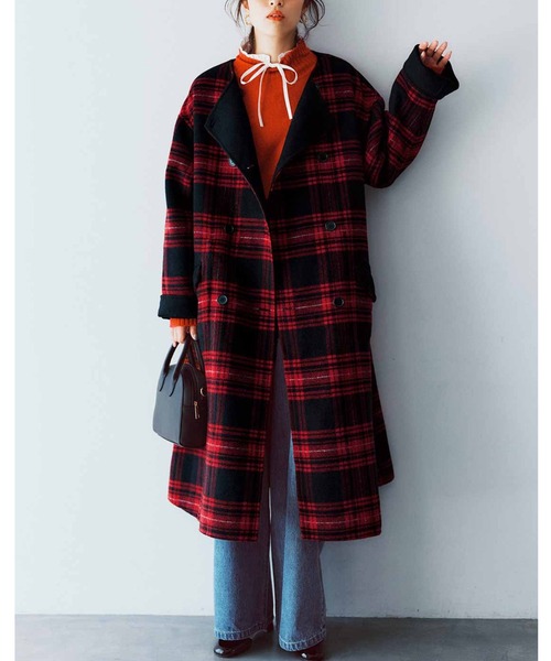 セール】IEDIT きくちあつこさんコラボ チェックと無地で華やかに