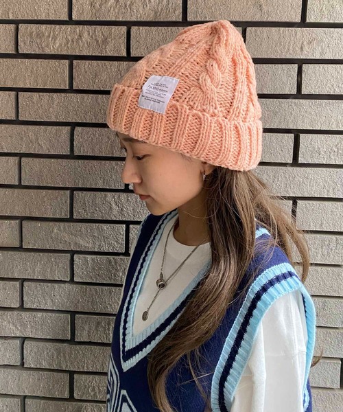 セール】ケーブル編みニット帽（ニットキャップ/ビーニー）｜NANEA