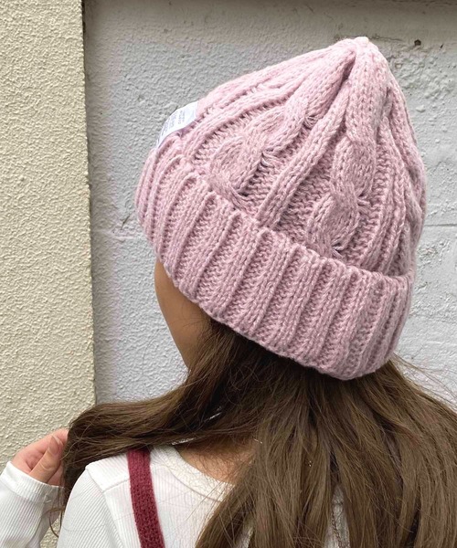 セール】ケーブル編みニット帽（ニットキャップ/ビーニー）｜NANEA