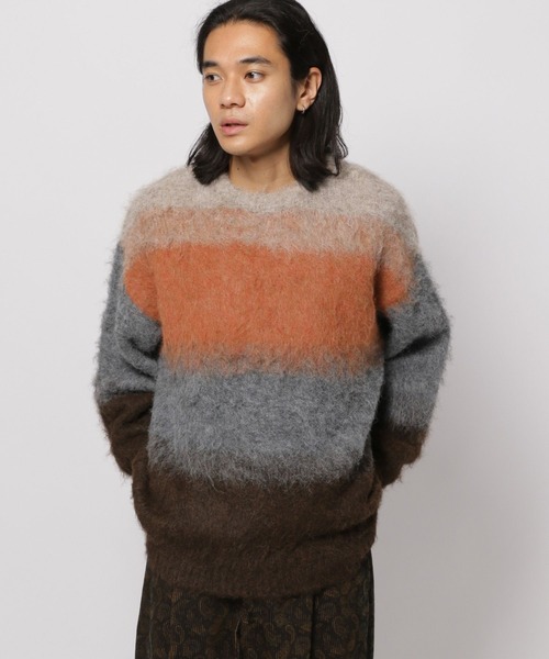 niko and...(ニコアンド)の「グラデシャギーニットプルオーバー(ニット/セーター・メンズ・イエロー/オレンジ・LARGE/MEDIUM)」の9枚目の写真