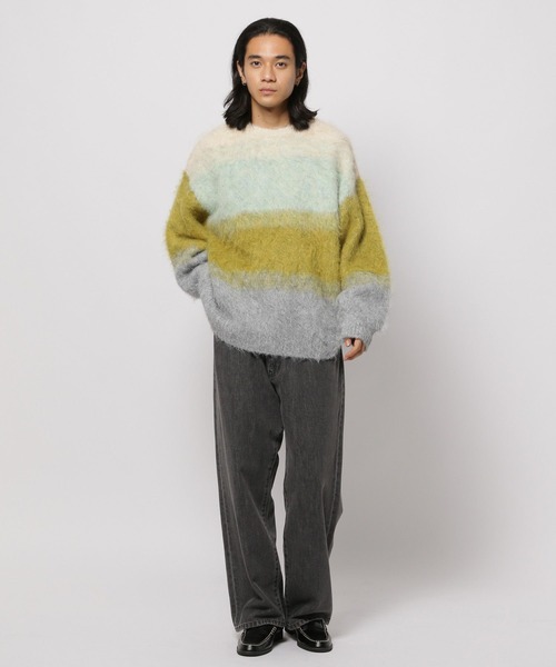 niko and...(ニコアンド)の「グラデシャギーニットプルオーバー(ニット/セーター・メンズ・イエロー/オレンジ・LARGE/MEDIUM)」の10枚目の写真