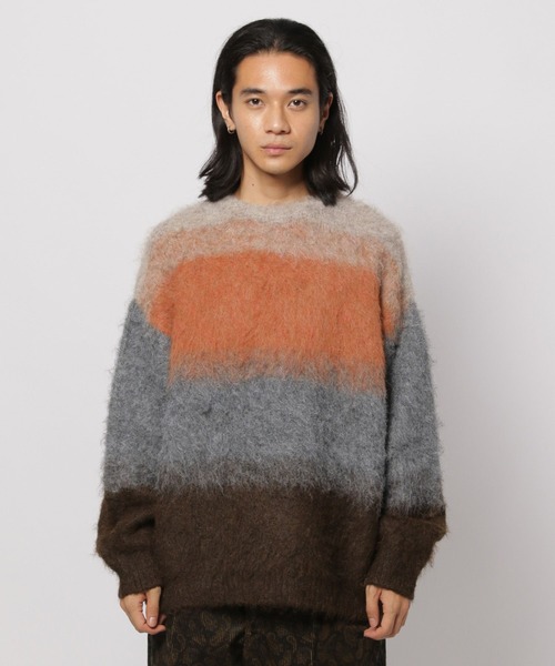 niko and...(ニコアンド)の「グラデシャギーニットプルオーバー(ニット/セーター・メンズ・イエロー/オレンジ・LARGE/MEDIUM)」の13枚目の写真